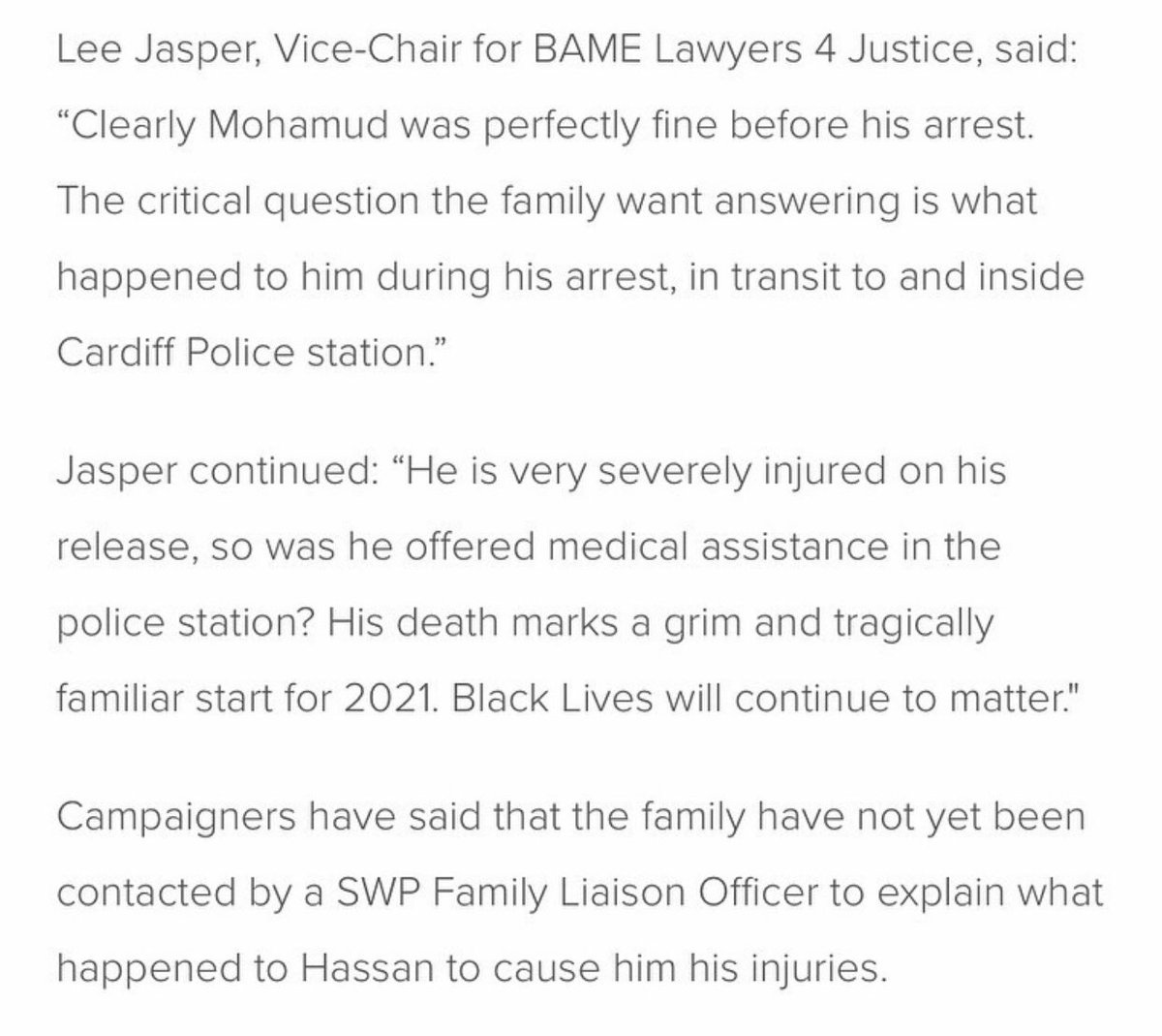 BLMjerseyCI's tweet photo. BLM Jersey stand with Mohamud and his family in Cardiff UK. If you’d like to help click this link https://t.co/vIt9oWffSU https://t.co/vGNcm3e6Wh
