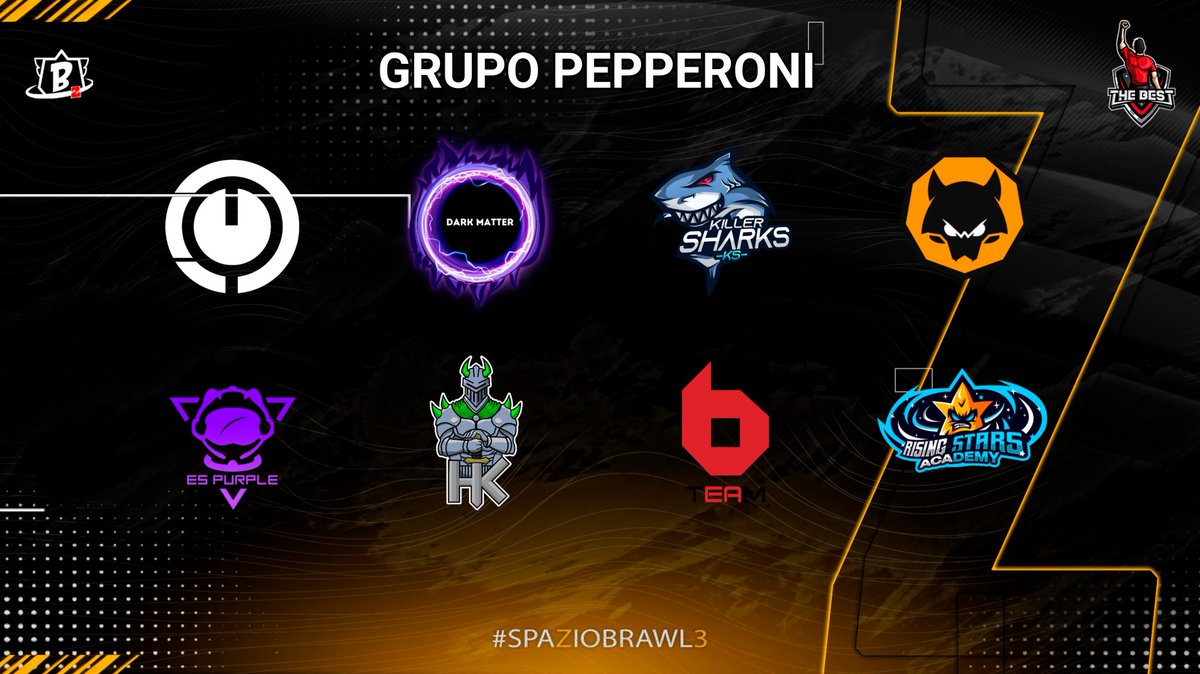 Comunicado 🔅

¡Ya están acá! los 2 grupos de esta 3era Edición de la SpazioBrawl.

Gracias a <a href="/VirginiaBurgosh/">FS Vir</a> nos indicó quienes están en el Grupo Queso y quiénes en el Grupo Pepperoni.

Falta poco para dar inicio a estas batallas en el Planeta Pizza 🍕