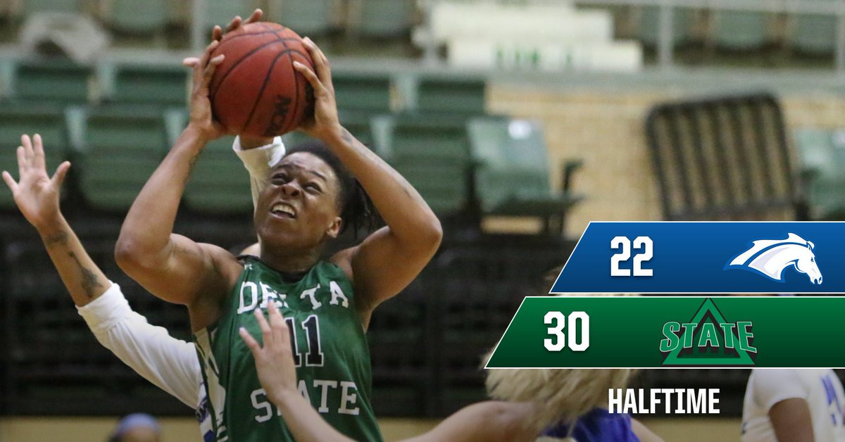 HALFTIME:

Lady Statesmen hold the lead 30-22 to go into the 3RD Q!

Buford- 10pts
Ewing- 9pts/ 7reb
Brown- 4pts/ 9reb

#WhereChampionsPlay🏀