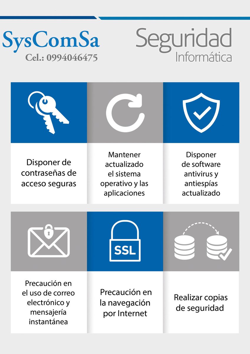 syscomsaec's tweet photo. Porque su seguridad informática también es importante.
Nosotros te ayudamos a proteger tus datos y equipos informáticos
#SysComSaEc #tecnologia #redessociales #ecuador #soportetecnico #portatiles #reparacionpc
Envíanos un Whatsapp
https://t.co/8mmYp4SIOw https://t.co/kO6Hf9yOUa
