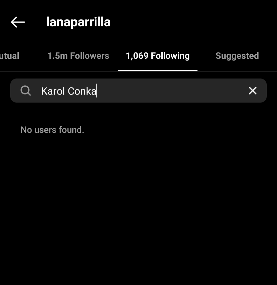 BRParrilla's tweet photo. NUNCA ERRA! Lana Parrilla acaba de dar unfollow na cantora Karol Conká. 🚨 https://t.co/ecLQVsGMgi