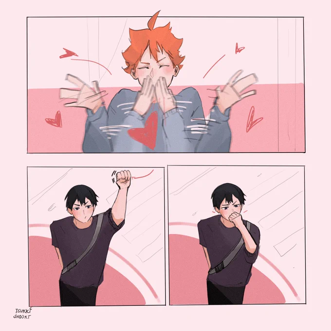 May or may not have forgotten to add this pic aka the reason why kags was all fluffy 