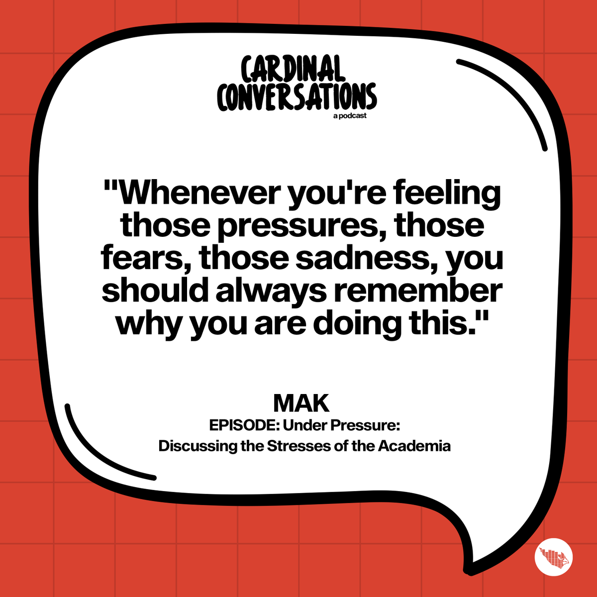 mapuarc's tweet photo. Learn to cope with the pressure of today's education on this week's episode of #CardinalConversations. Listen to what Mak and Randy of EASTS-TSSP has to share on managing academic pressure at https://t.co/DezLv8bGmz. #MapuaRC https://t.co/BCkM8b6eSy