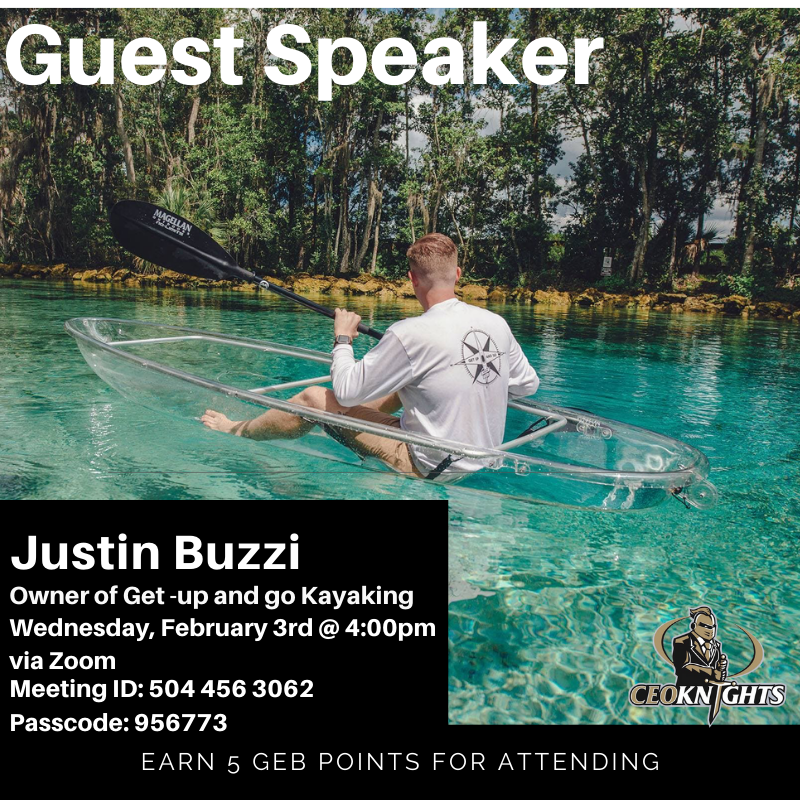CEOKnights's tweet photo. ✨THIS WEDNESDAY✨ join us for our speaker session at 4 PM with Justin Buzzi! He will be telling us about his experience starting and growing his franchise. You can also ask him any questions!

Zoom information:
Meeting ID: 504 456 3062
Passcode: 956773

https://t.co/PYdRGViEkc https://t.co/hlZImm38wP