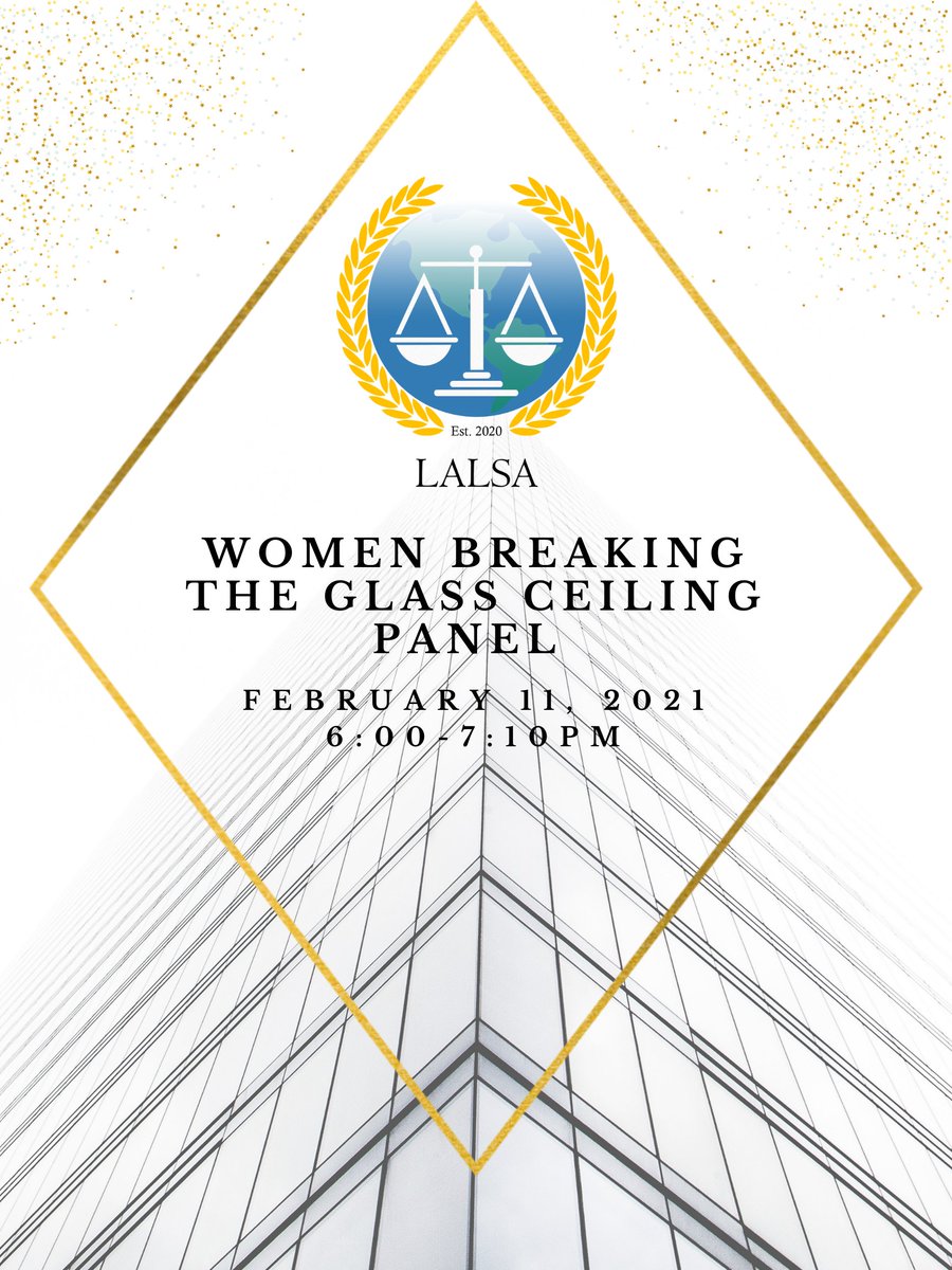 The Latin American Law Students’ Association (LALSA) is excited to invite you all to a one hour panel on the topic of equity, inclusion, and diversity in the legal field on February 11th at 6PM. 

Please see registration link in our bio with further details!

#ryersonlaw #LatinX
