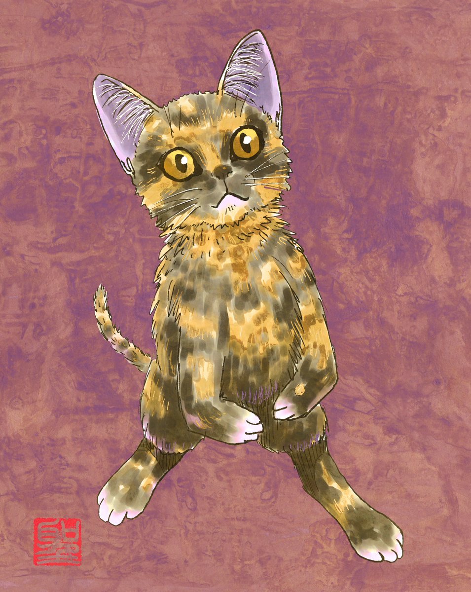 「古い猫絵詰め合わせ⑧  
#猫好きさんと繋がりたい #ネコ絵 」|CatCuts ✴︎日々猫絵描く漫画編集者のイラスト