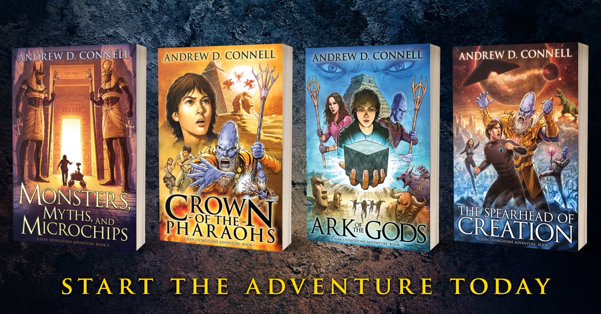ad_connell's tweet photo. The complete Sean Livingstone Adventure Series is available now at Amazon 👉 https://t.co/joUYnIctHy

For fans of Indiana Jones, Percy Jackson, &amp; Stargate.

#Free with #KindleUnlimited 

#books #BookBoost #IARTG #SFRTG #aliens #SciFi #MGLit #mustread #youngadult #YAFiction https://t.co/bmncqewMpj