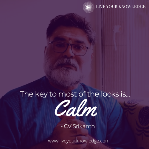 cv_srikanth's tweet photo. The key is to 'Stay Calm'

#LiveYourKnowledge #CVSrikanth #motivational #modeltivationalSpeaker #motivation #knowledge #art #communication #Life #Feelingstuck #Free #Guidance #Counsellor #Gudide #Coach #KnowingYourself #knowyourself #counselling #coachinglife #stuckinlife https://t.co/Mb3f3SytXm