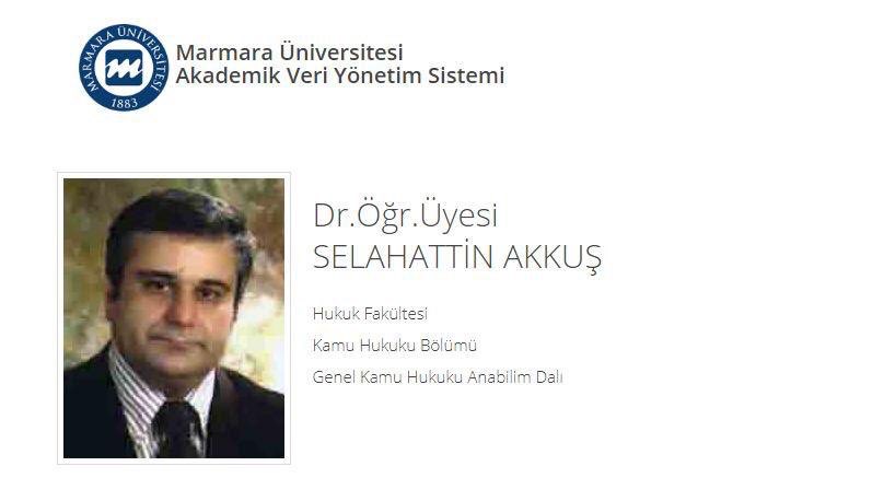 Üniversitemiz Hukuk Fakültesi, Kamu Hukuku Bölümü Genel Kamu dersi hocalarımızdan
Dr. Öğr. Üyesi Selahattin Akkuş hocamızın vefat ettiği haberini aldık. Hocamıza Allah’tan rahmet, yakınlarına başsağlığı diliyoruz.