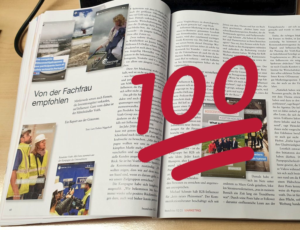 3x3Journalisten's tweet photo. #B2B-Influencer werden immer wichtiger für Unternehmen. Ein Report aus der Grauzone von @LarsTNiggehoff in der neuen @brandeins. Jetzt am Kiosk eures Vertrauens😇 https://t.co/4AuWeaKvFh