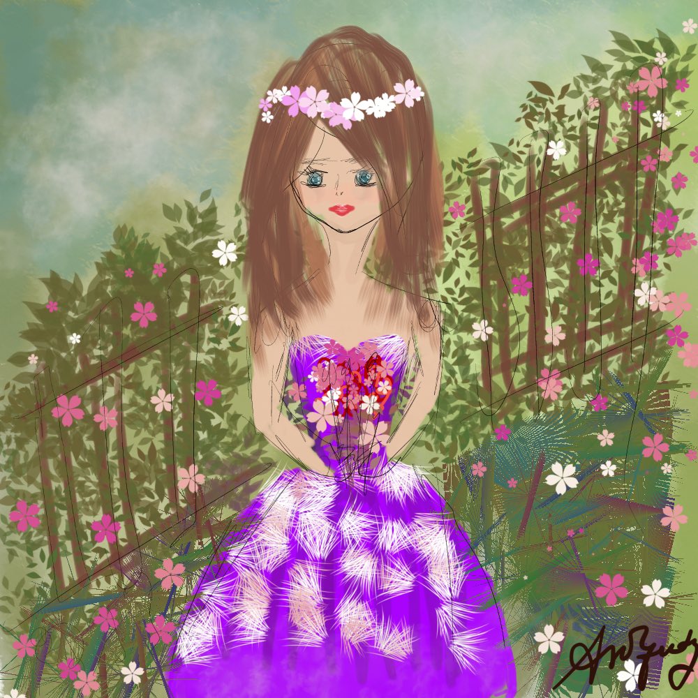 aesthetic_bxble's tweet photo. Good morning guys 🌻
Yesterday my mother drew this on my iPad (probably her first digital art)
And I wanted to share it with you guys ✨
What do y’all think? https://t.co/2crYNfYAsE
