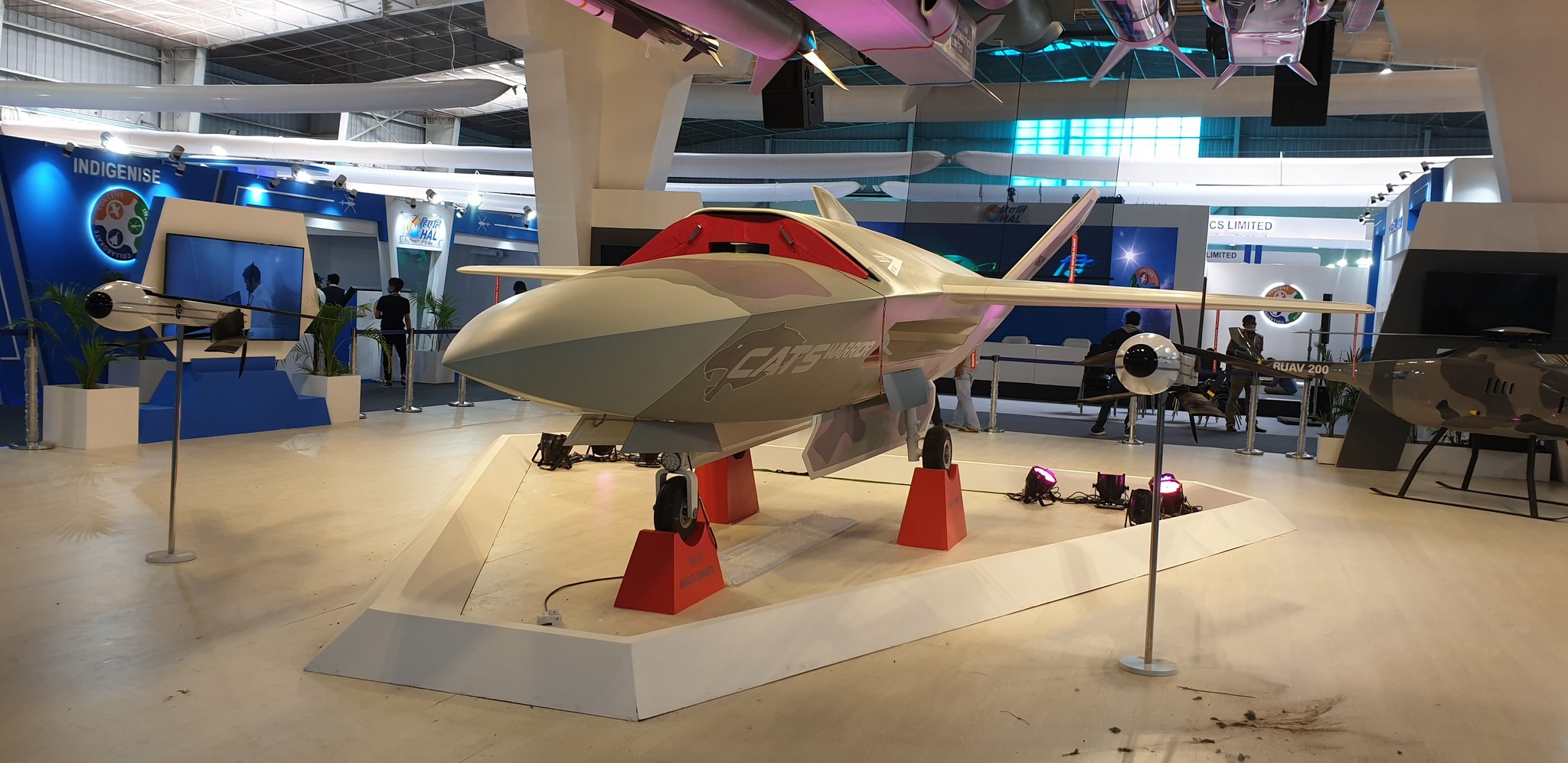 HAL displays CATS warrior drone at Aero India 2021 