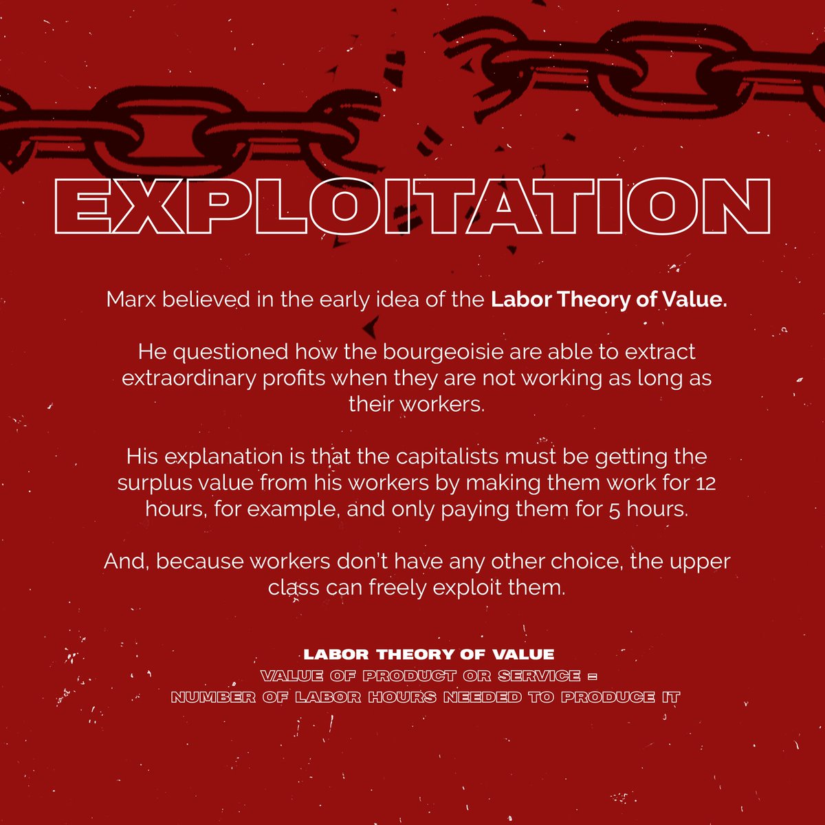 Ang Labor Theory of Valu ay itinuturing ng outdated ngayon. Ang paniniwala ng nakararami ay hindi ito epektibo sa pagpapaliwanag ng halaga o presyo ng isang bagay dahil minamaliit nito ang halaga ng iba pang inputs sa paggawa ng mga produkto, maliban sa labor.  #EkonseptoPH