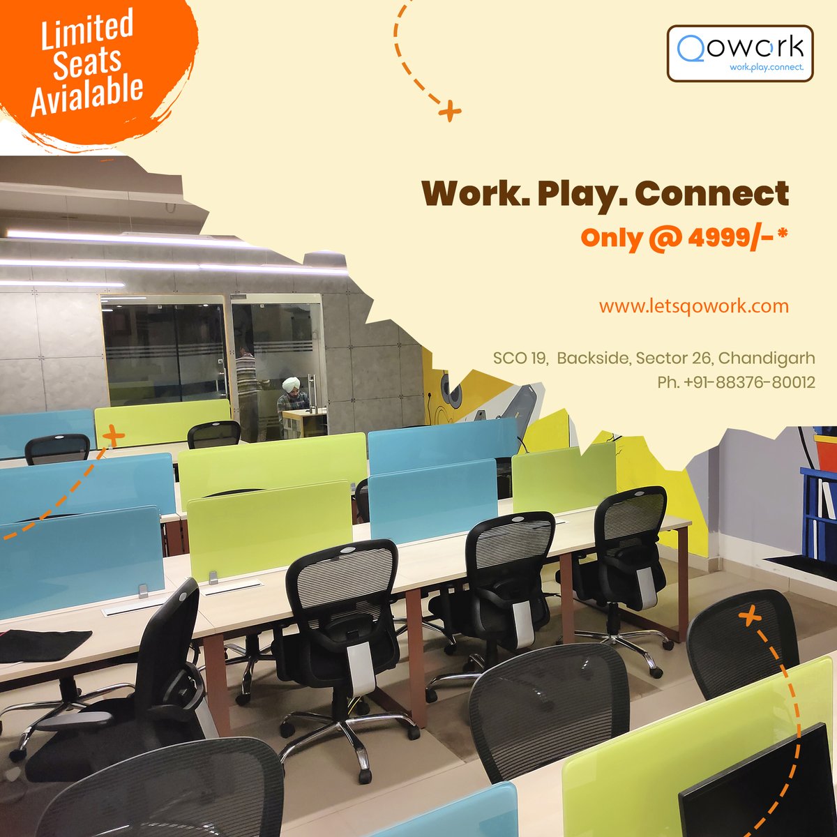 letsqowork's tweet photo. Booking Open Only Limited Seats Available, Get Your Office Space Now @ 4999/-*
To Know More.
Website: https://t.co/VnK9VFaCeG

#PremiumCoworkingSpace
#inauguraloffers #coworkingspaceinchandigarh #coworkingspaceinmadhyamarg #officespaceinchandiagarh #sharedofficespaceinchandigarh https://t.co/OGsokuH1oc