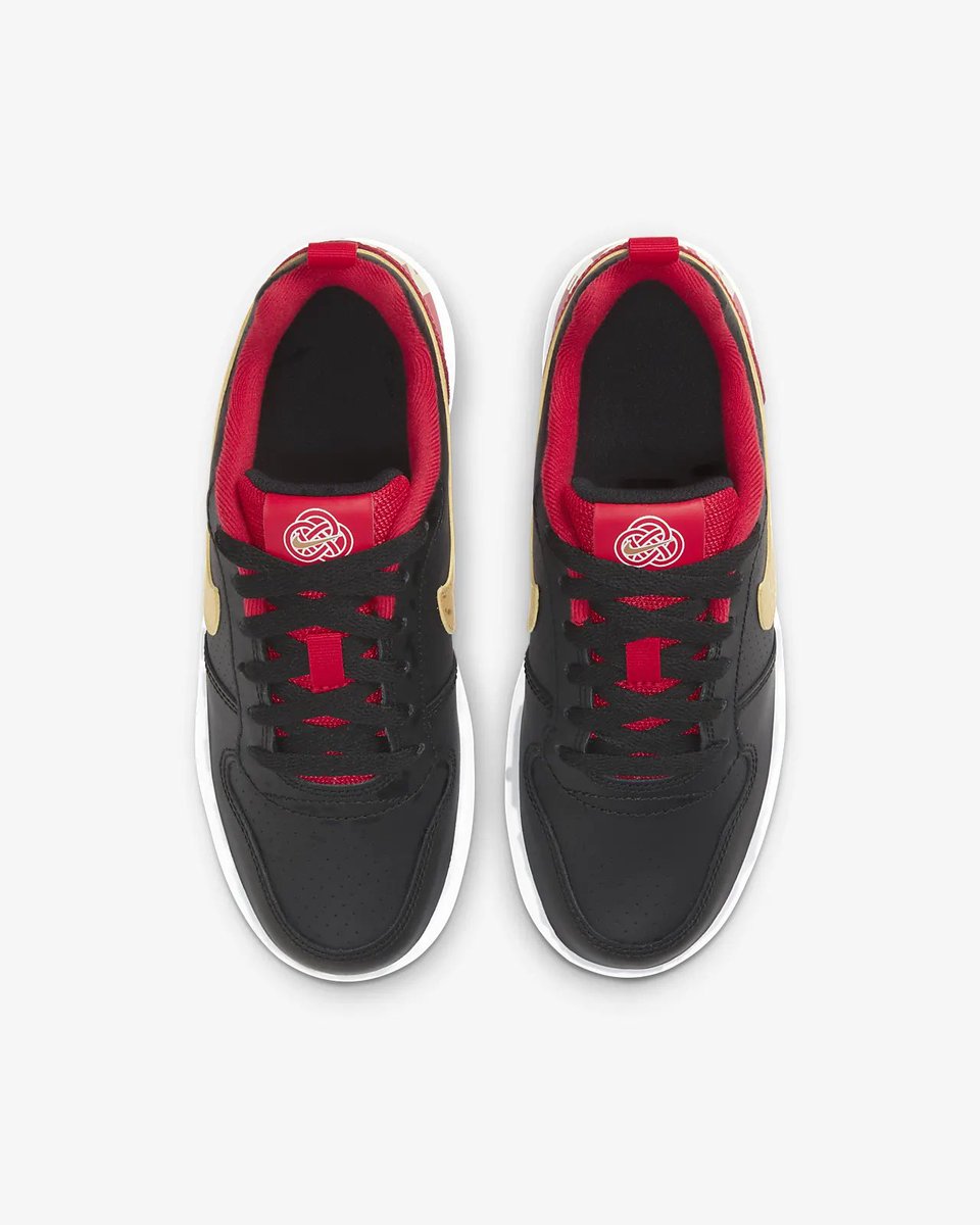Snkr Twitr Gs Nike Court Borough Low 2 Black Red Dropped On Nike Us T Co Yvudxluzkw Ad