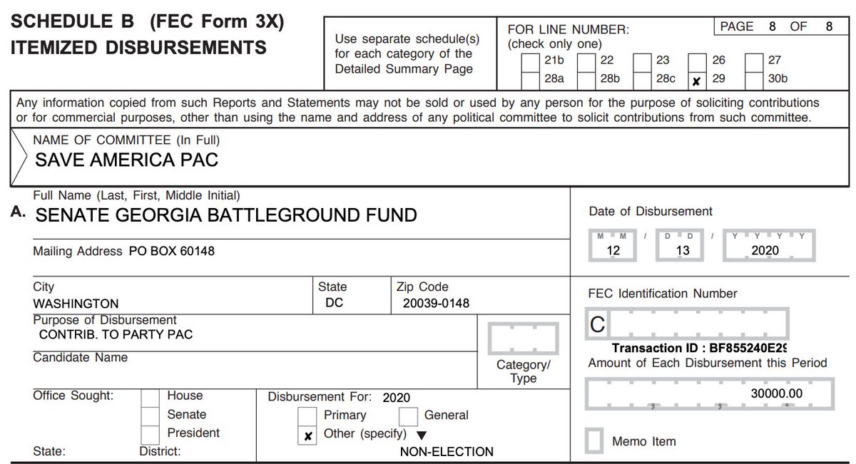 And on December 4, 2020, Google gave $5,000 to Jim Risch's leadership PAC, called Save America. What did Save America spend it on? Making sure that Republicans would win the Georgia Senate races. Googlers, this is who you work for.