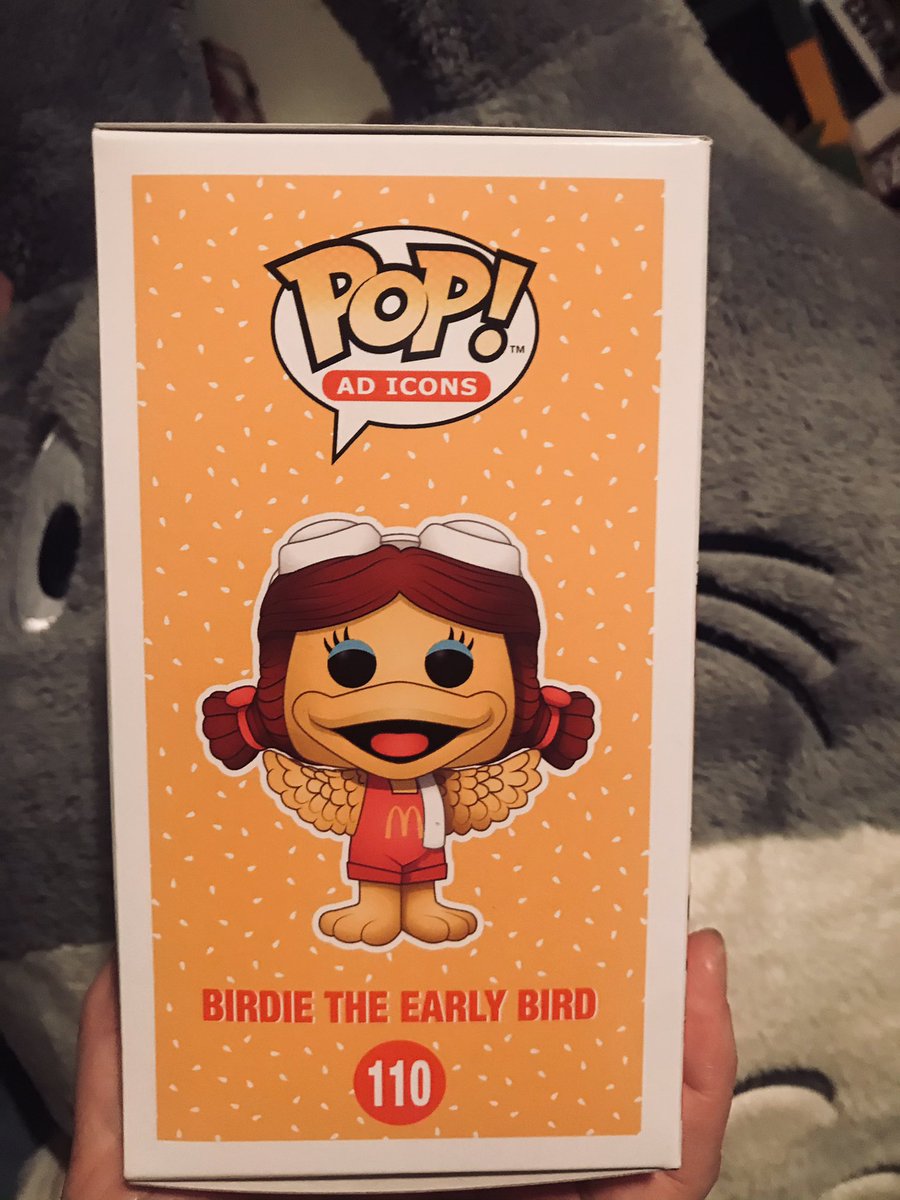 PateeSondra's tweet photo. Birdie The Early Bird has arrived!! I remember speaking to my boyfriend saying if Funko comes out with The Early Bird Birdie I wanted to get her sheโs definitely my Childhood!!
#Birdie #TheEarlyBird #PopADicons #McDonalds #funkocollector #FunkoPop #nerdgirl #McDonald https://t.co/rrcRHuT092