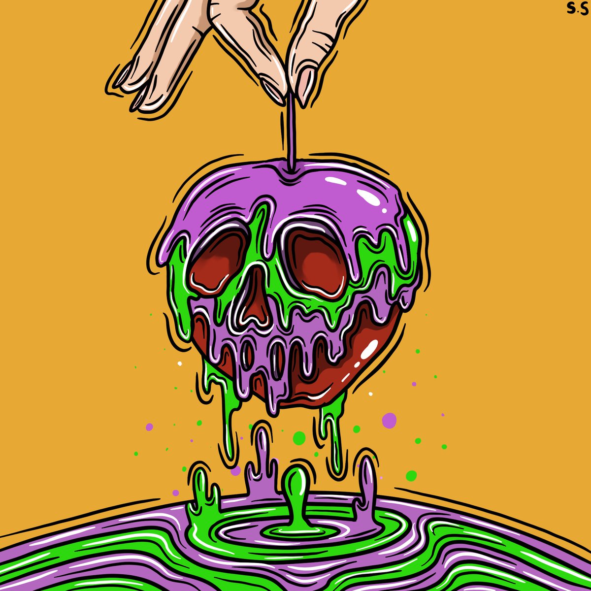 Sadskellys's tweet photo. Anyone remember Snow White's poisonous Apple? Well here it is now. Feel old yet? https://t.co/IKINBEAM3r