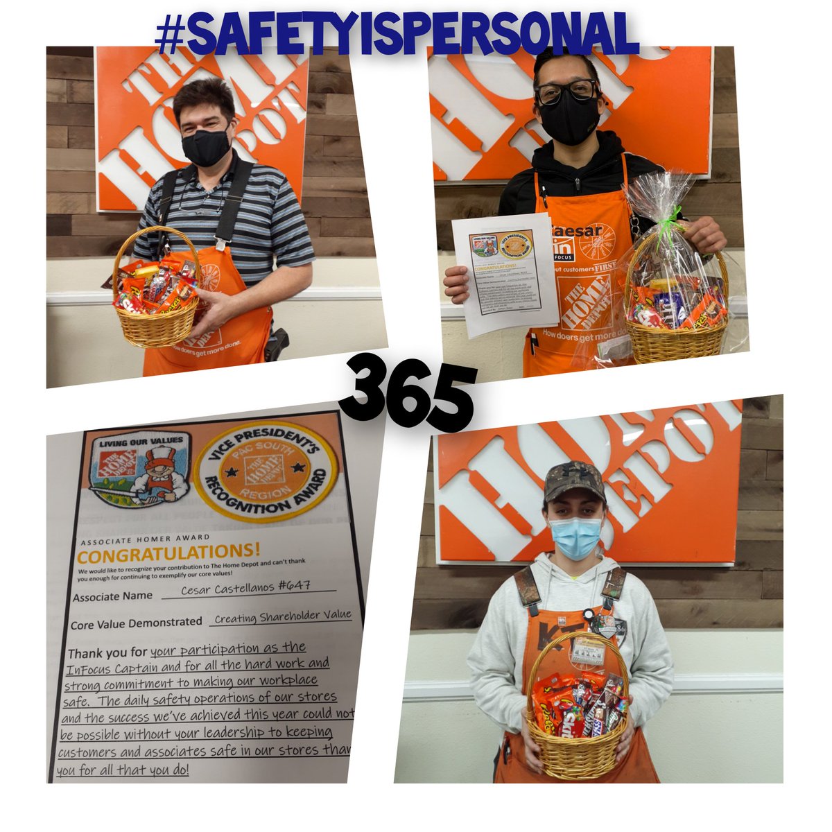 What a great way to start the Fiscal Year! Thank you so much <a href="/JabarrBean/">Jabarr Bean</a> for the recognition, and the small gesture for the team! We are going for the 3️⃣6️⃣5️⃣ again!
#safetyispersonal <a href="/kari_hd/">Kari</a> <a href="/HomeDepot647/">Westminster HD #647</a> <a href="/sophialuna_HD/">Sophia Luna</a> <a href="/ShayePerezTHD/">THD Shaye Perez</a> <a href="/JabarrBean/">Jabarr Bean</a> <a href="/mike_astorino/">Mike Astorino</a> <a href="/LKRTHD/">LaKesha Rawls</a>