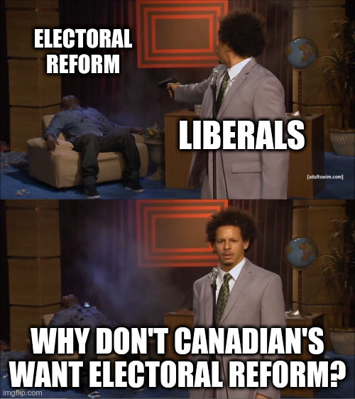 Word on the street is: they wanted to replace  #FPTP with "Alternative Vote", in which they would benefit from being the 2nd choice for both the left and the right, ensuring many future wins. 5/