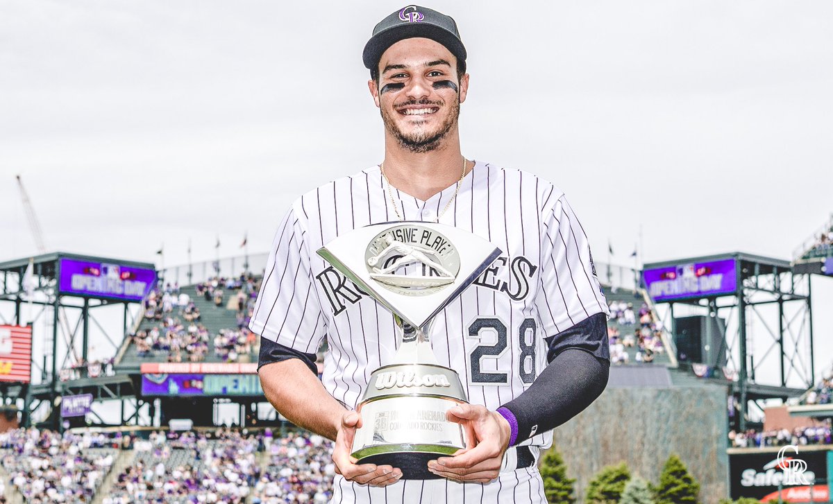 Rockies's tweet image. Eight straight Gold Gloves
Four straight Platinum Gloves
Four Silver Sluggers
Four Fielding Bible Awards
Three Wilson Defensive POY Awards
Mel Ott Award
Too many MVP snubs