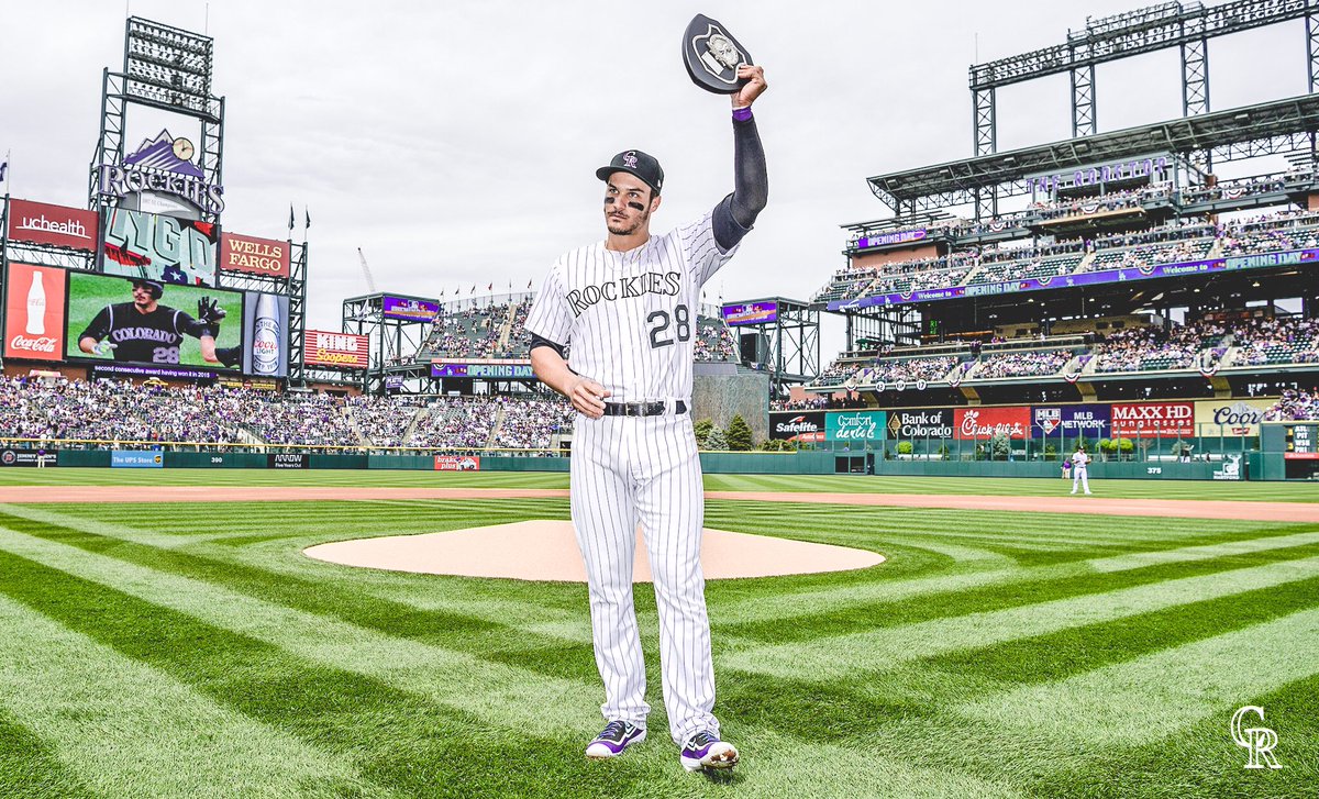 Rockies's tweet image. Eight straight Gold Gloves
Four straight Platinum Gloves
Four Silver Sluggers
Four Fielding Bible Awards
Three Wilson Defensive POY Awards
Mel Ott Award
Too many MVP snubs