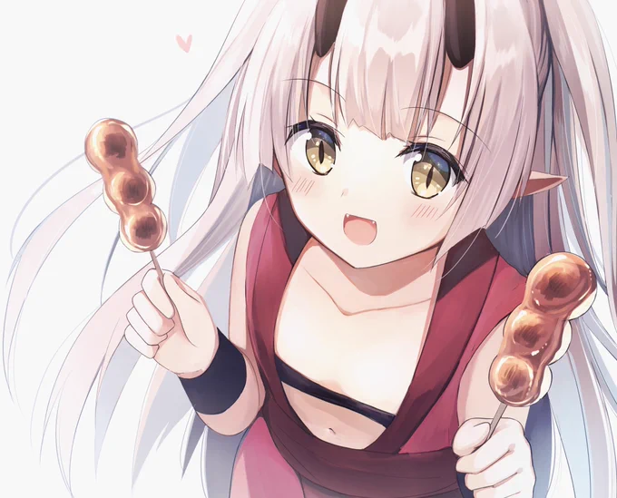 うちの鬼ちゃんお団子が好きなので 