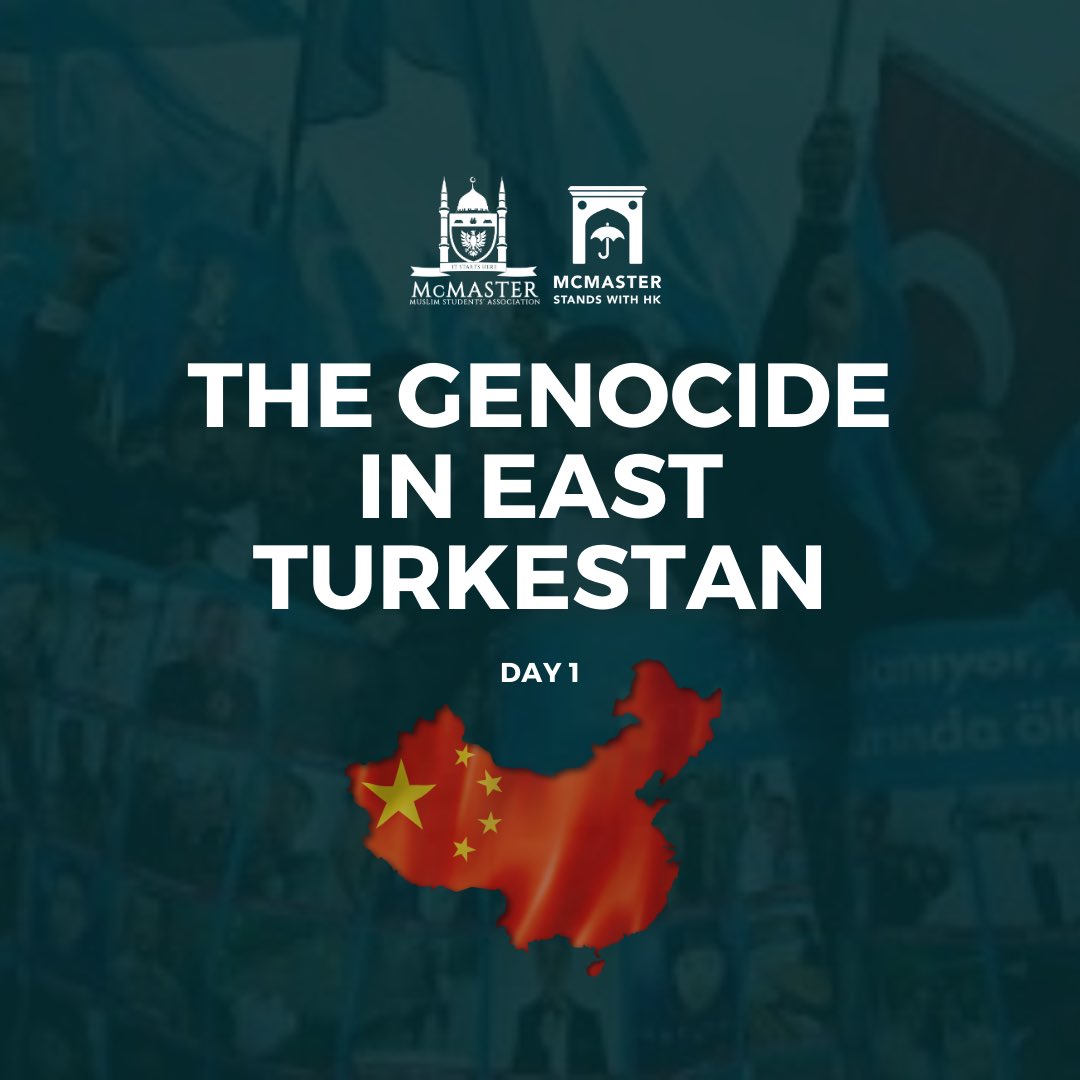 McMaster_SWHK's tweet photo. This is our first collaboration with @MacMSA ! Our campaign will raise awareness about the genocide in East Turkestan. 

MSWHK will keep advocating for all groups suffering under the oppression of the Chinese Communist Party (CCP). https://t.co/E6TbUFQGmy
