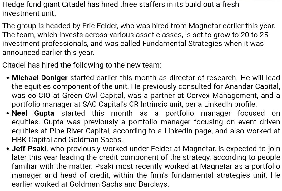 ChoiceNewsNet's tweet image. A Person By The Name Of #JeffPsaki Works At #Citadell For Over 3 Years Now And Has Since Abbreviated His Last Name As Just "P."

Is He The Press Secretary @jrpsaki #JenPsaki's Brother &amp;amp; Did His Firm Pressure #RobinHood ???

bloomberg.com/news/articles/…

linkedin.com/in/jeffrey-p-b…