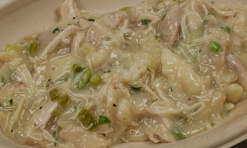 Our Tuesday special is Chicken &amp; Dumplings for $6.50. It is available from 10 AM - 6 PM.