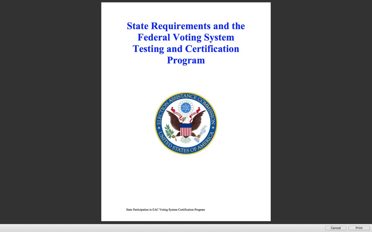 Participation in EAC’s Testing and Certification Program is strictly voluntary. However, some states, through legislation or administrative rules, mandate participation to varying degrees. Currently, 35 states mandate at least one element of the Testing and Certification Program.