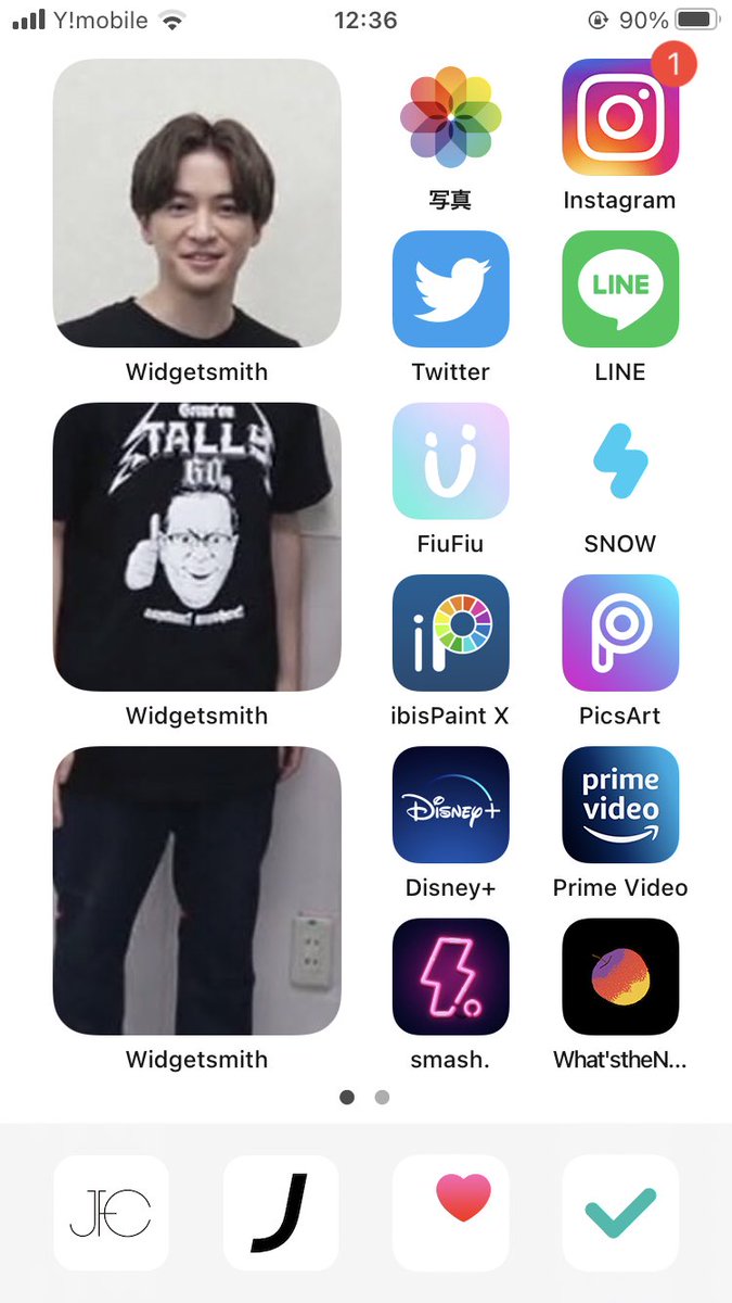 chiisuke_1993's tweet image. わたし的Widgetsmith活用法↓

#widgetsmith #ホム画 #知念侑李 #HeySayJUMP