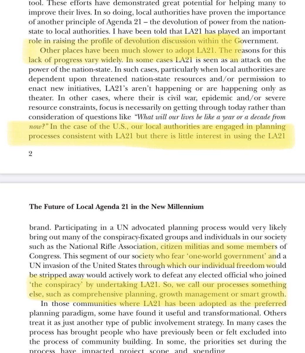 He also states that we don’t use the LA21 brand in the US...so we call it “something else, such as comprehensive planning, growth management or smart growth.”