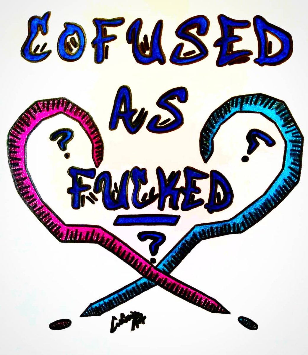 ArtConfusing's tweet image. So #Confused im Cofused As F#cked
#confusingart #alwaysconfusedclothingandapparel #art #Alwaysconfused #embracetheconfusion #clothingbrand #nycartist #myart #nyc #clothing #ArtistOnTwitter #dopeart #artist #handdrawn #pencilartist