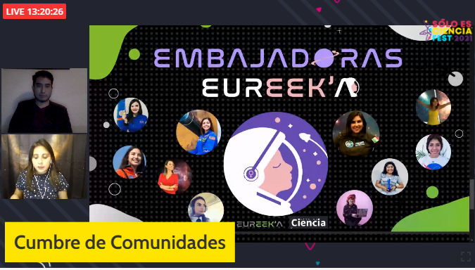 helenismo's tweet photo. Nos fuimos hasta el espacio en la #CumbreDeComunidades de #SoloEsCienciaFest2021 con #Eureeka https://t.co/m54TnrKElg