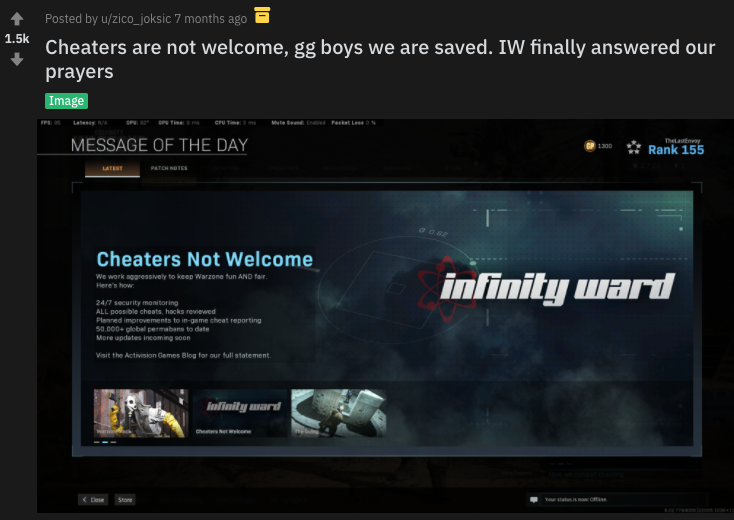 CoDIntelES's tweet image. This isn't new. The same message of the day appeared in the game 7 months ago... 🤦🏻‍♂️