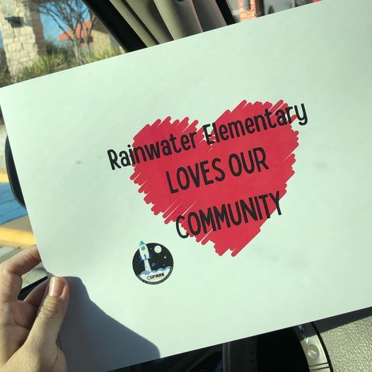 CFBRainwater's tweet photo. Be on the lookout for these signs posted at businesses in our Rainwater community!  There is a scavenger hunt taking place and we can't wait to visit our community partners! @CFBISD #communitybingo @CarrolltonTX @DrChapmanCFBISD @drdanawest #rainwaterrockets #CarrolltonTX #STEM https://t.co/3Cb0GVb1ML