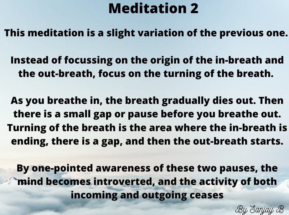 Method(Dharana) 2maruto’ntarbahirvāpi viyadyugmānuvartanāt /bhairavyā bhairavasyetthaṁ bhairavi vyajyate vapuḥ//25//Breathing meditation-1/4