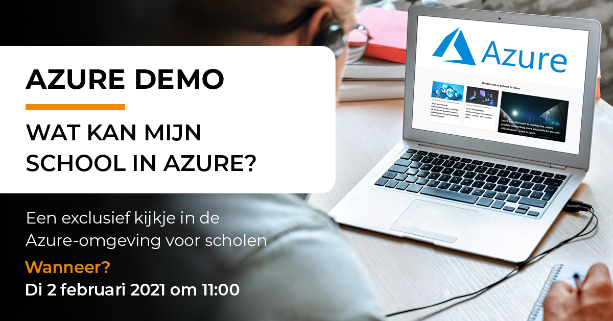 Laatste kans - straks gaan we live met onze Azure Demo💪

Altijd al een keer de Azure-omgeving willen bekijken? Kijk dan vandaag om 11:00 uur mee tijdens ons webinar

Meld je aan via: hubs.la/H0FG4XW0

#onderwijs #azure #onderwijsvernieuwing #demonstratie