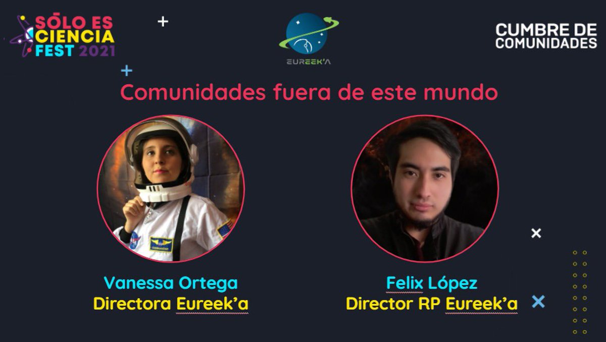 Lilyzval's tweet photo. Finalizando el primer día del #SECFest2021 con @soloesciencia y @Scientiax_ en la #CumbreDeComunidades 🌎

Buenísimas charlas aprendiendo e inspirándonos con @wwcodeguatemala #Eureeka y @visual_partner 

“Haciendo de la Ciencia una nueva cultura” 🧬🔭🔬🪐
https://t.co/gDbfVqNOUW https://t.co/X99gkdpIeC