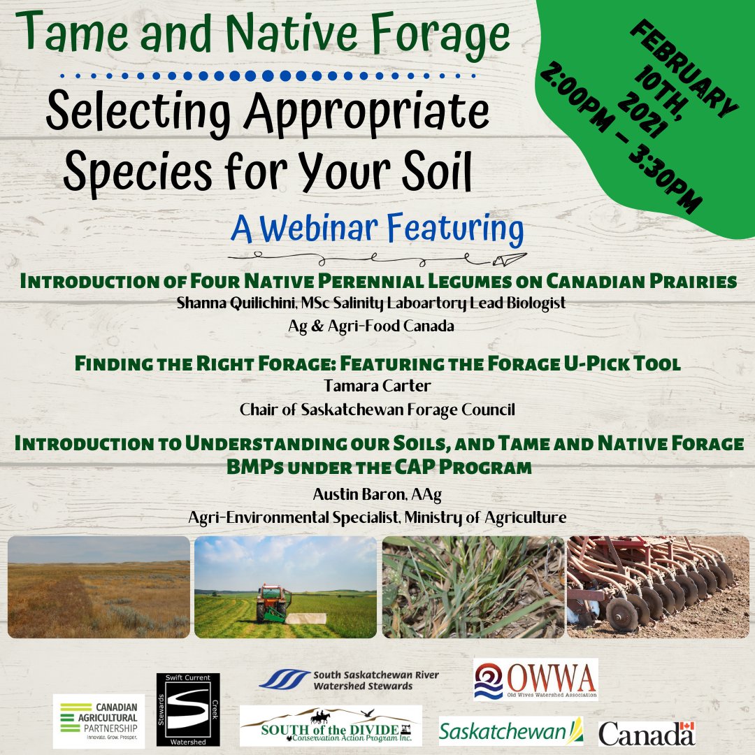 Don't forget to register for the webinar "Selecting Appropriate Species for Your Soil." The webinar will be happening on February 10, at 2 p.m.
register.gotowebinar.com/register/44039…