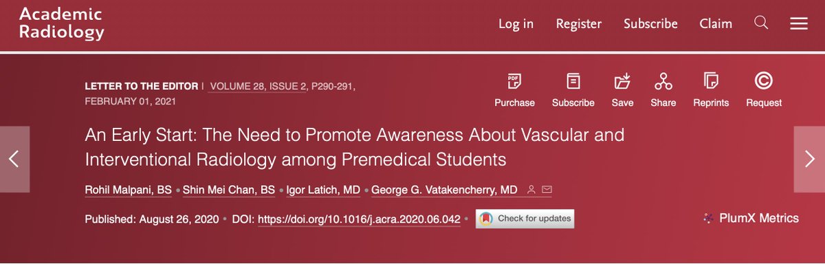 Thank you to <a href="/RohilMalpani/">Rohil Malpani, M.D.</a>, <a href="/shinmeichan/">Shin Mei Chan, MD</a>, &amp; Igor Latich and the “Godfather” himself <a href="/VISLAMDSCAIP/">GVATAKEN</a> 
Geogy, thank you for for promoting #IRAD to so many <a href="/SIRRFS/">SIR RFS</a> and <a href="/SIR_ECS/">SIR ECS</a> members who b/c of your efforts will be <a href="/SIRspecialists/">Society of Interventional Radiology</a> future leaders!

doi.org/10.1016/j.acra…