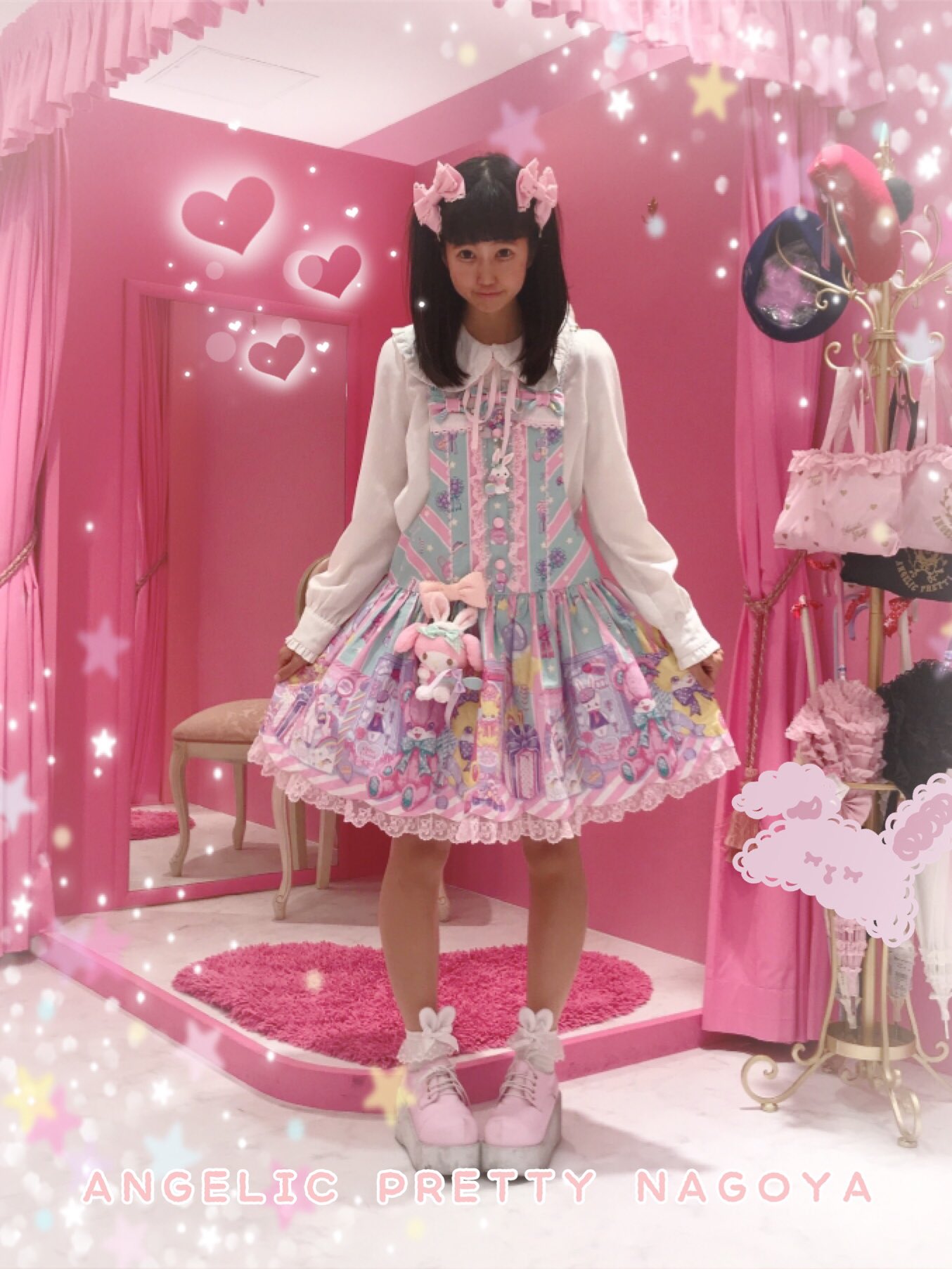 angelic pretty toy doll box サロペット サックス