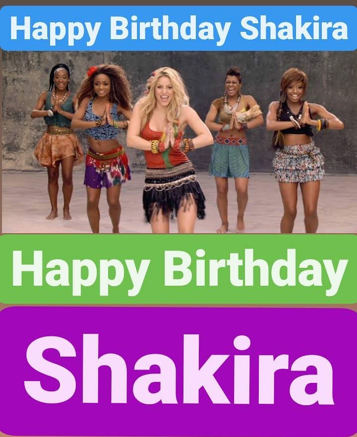 Happy Birthday 
Shakira 