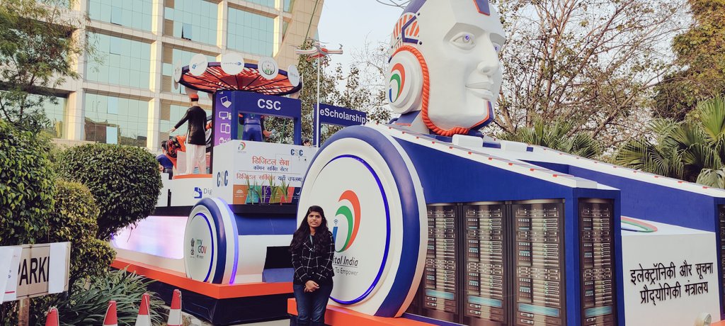 CscMuskan's tweet photo. Opportunity to get clicked with #MeitYTableau #CSCpartoftherepublicdayparade @dintya15 @sanjaykrakesh @CSCegov_ @GoI_MeitY @wifichoupal @_DigitalIndia https://t.co/ca6YUISKiL