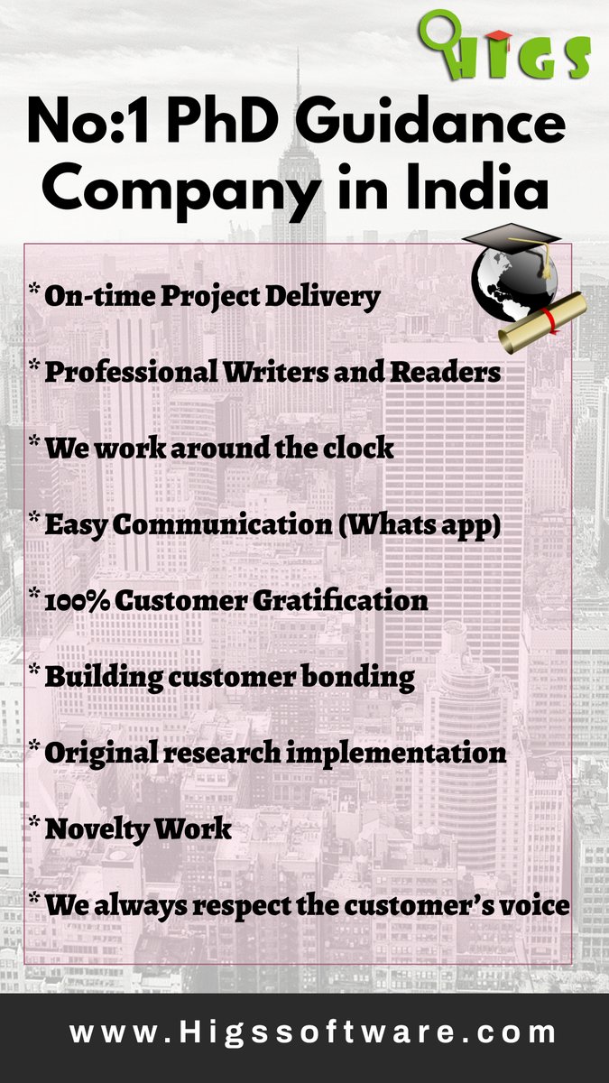 HigsSoftware's tweet photo. No:1 PhD Guidance Company in India
Higs PhD Guidance, always committed to authenticity and curiosity! offers exemplary research guidance!
👉👉https://t.co/6vKyQwK2EP

#higssoftware #phd_guidance_in_india #phdstudenthelper #thesis_and_synopsis https://t.co/Jb25dJ8aXn