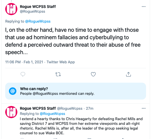 This teacher goes on hate spree mocking parents for posting on a FB page that they want school open. Then when members of group push back she decides to block everyone. Glad you suddenly have "no time to engage" so perhaps you can teach now rather than tweet during school hours.