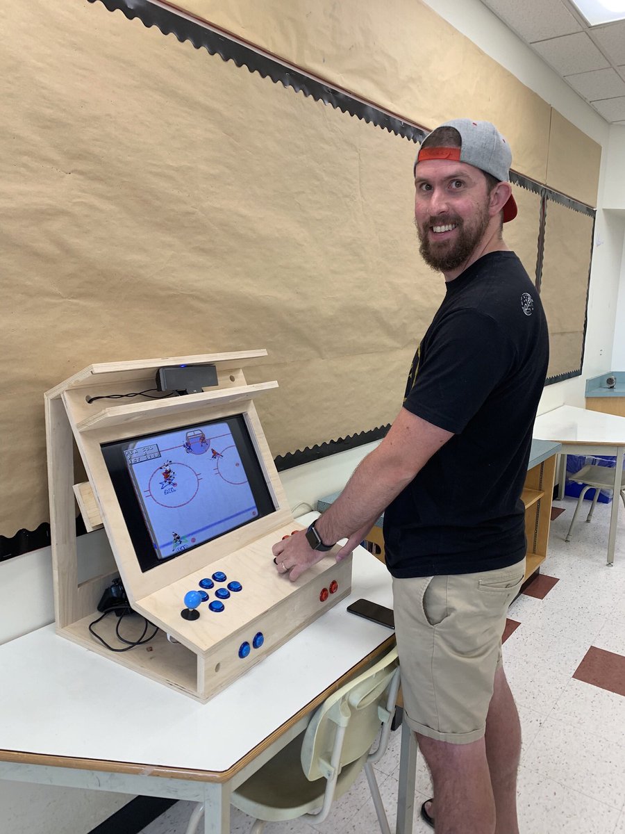mr_polsky's tweet photo. Fantastic news for our Classroom Arcade! The students can code their games in @MSMakeCode, download to the @Raspberry_Pi & @RetroPieProject showcasing all the games in a slick UI, w/ cover art & info for their games. @stevewclark @MrSheenYYC @dcpye @mik_enzie #CBESTEM #WeAreCBE https://t.co/UkKNxurbaT