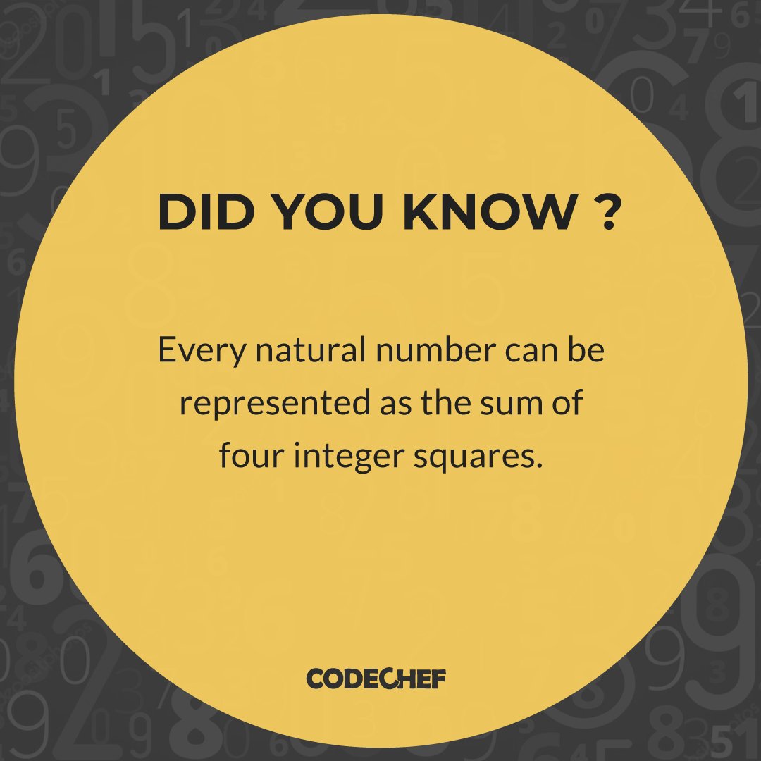 Lagrange's four-square theorem 