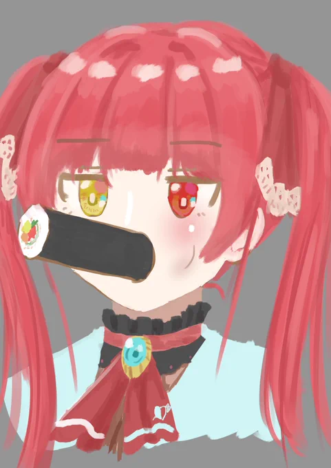 恵方巻マリン#ツインテールの日 #マリンのお宝 